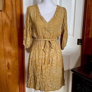 BNWT TANOA Lole Women’s Puff Sleeve Tie Front Dress